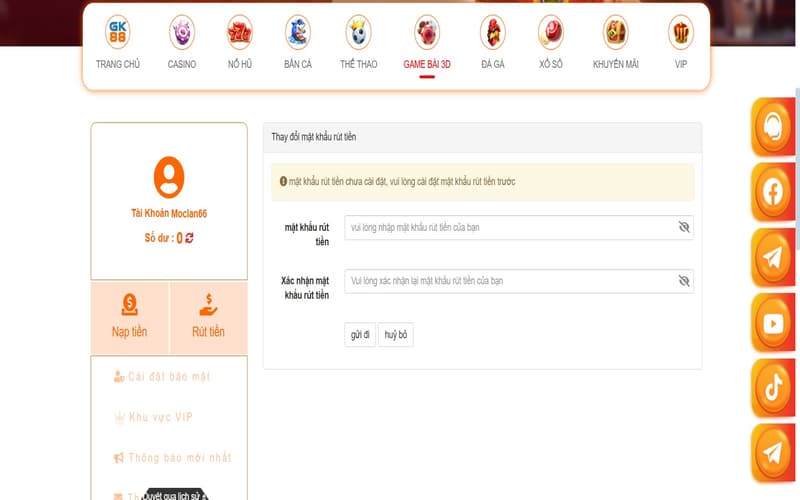 Hướng dẫn rút tiền GK88 an toàn và hiệu quả